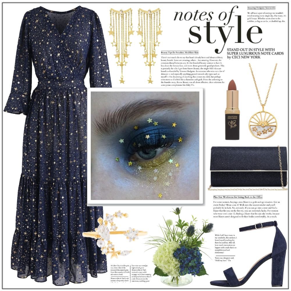 Celestial Dress and jewelry.