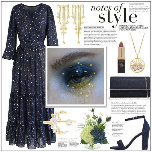 Celestial Dress and jewelry.