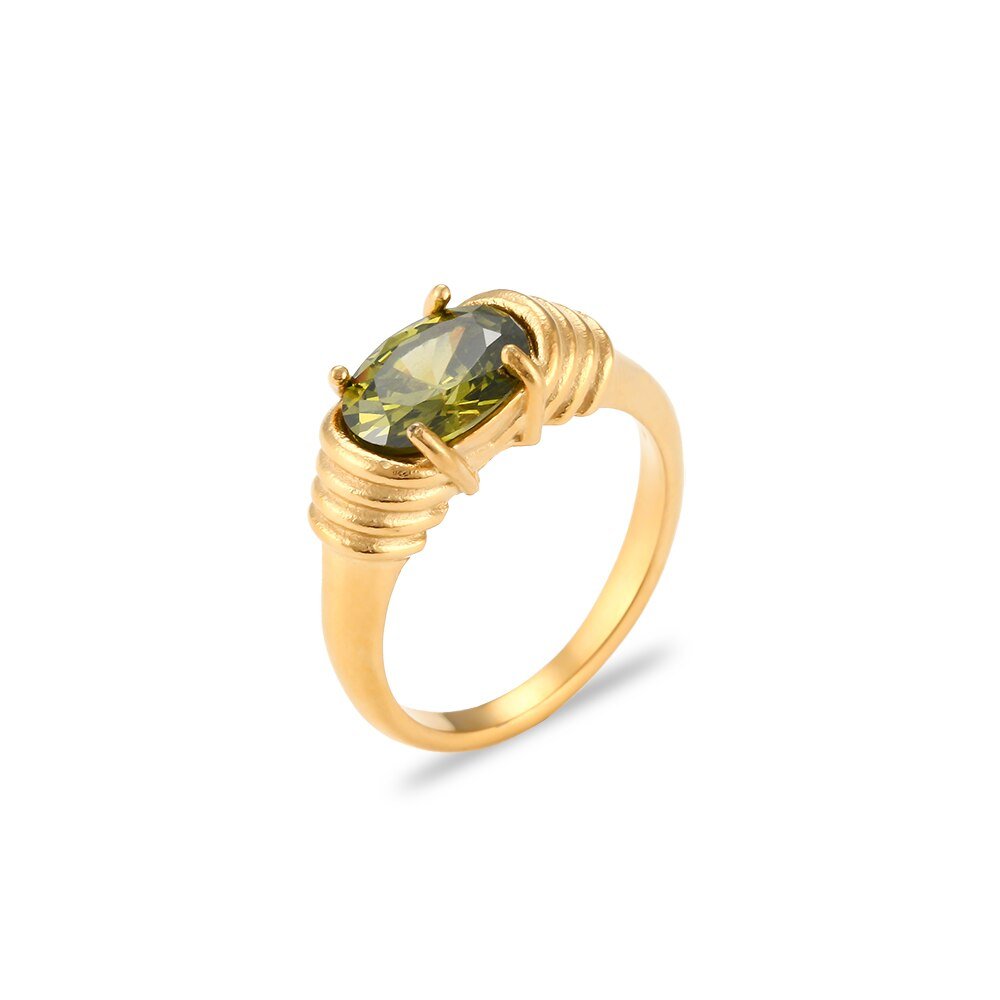 Califia Ring in Green.