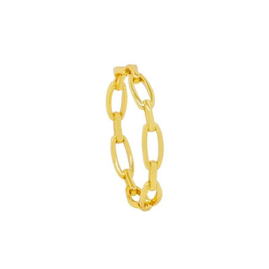 Gold chain link ring.