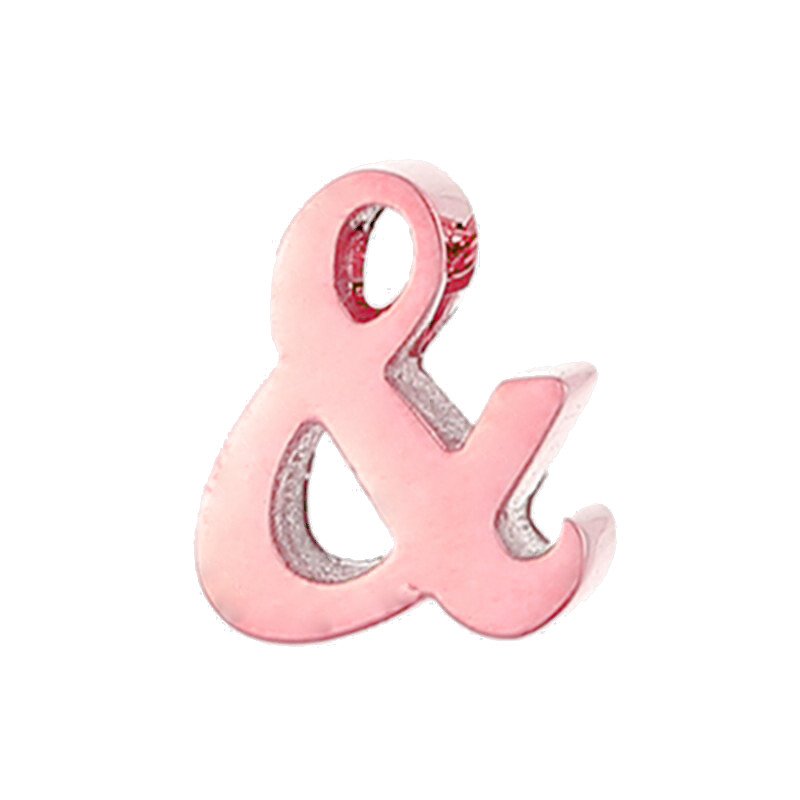 Rose Gold Ampersand Charm.