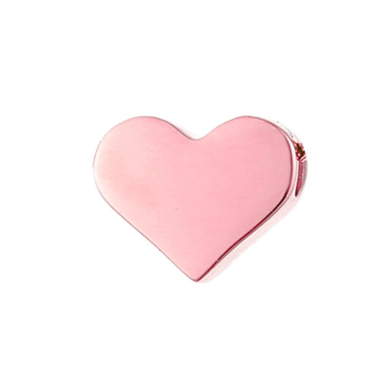 Rose Gold Heart Charm.