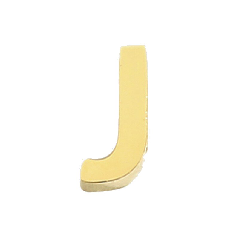 Gold Letter Charm J.