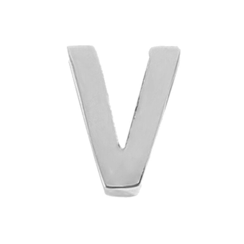 Silver Letter Charm V.