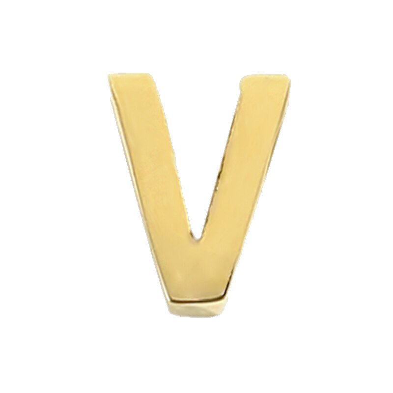 Gold Letter Charm V.