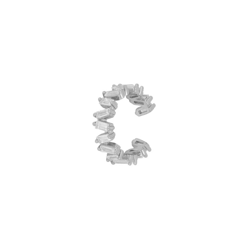 Silver Icy Ear Cuff.