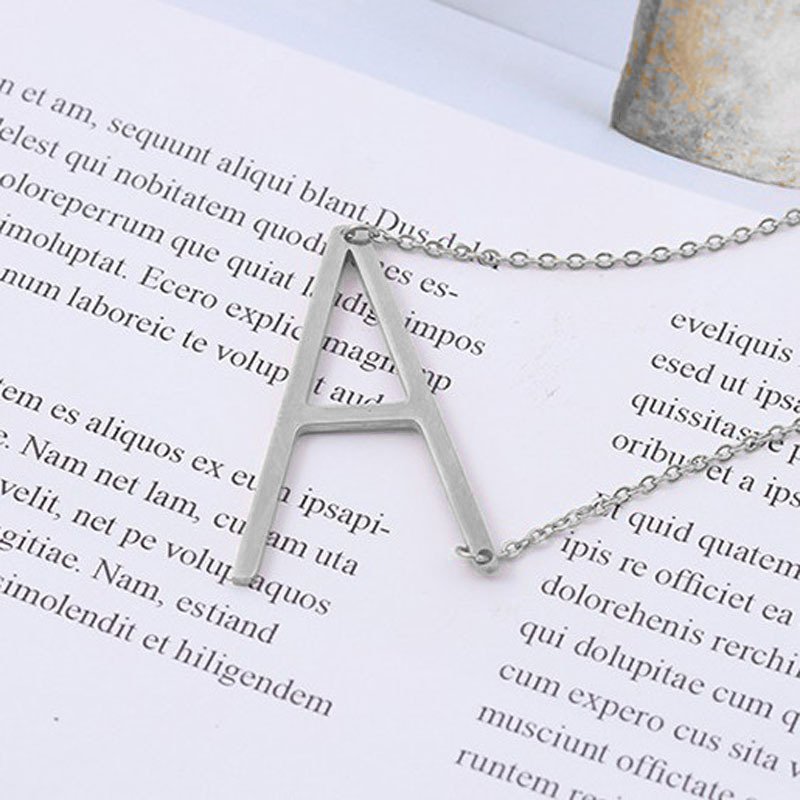 Large Asymmetrical Initial Necklace
