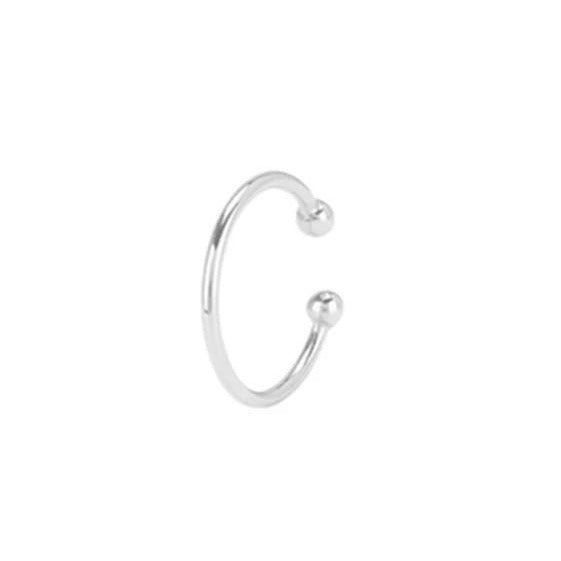 Silver Simple Ear Cuff.