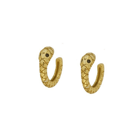 Gold Snake Ear Cuffs.