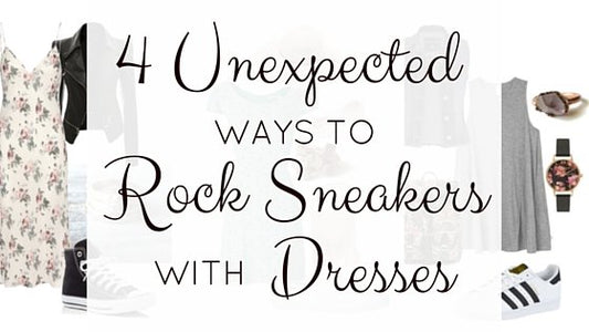 How to style sneakers with dresses.