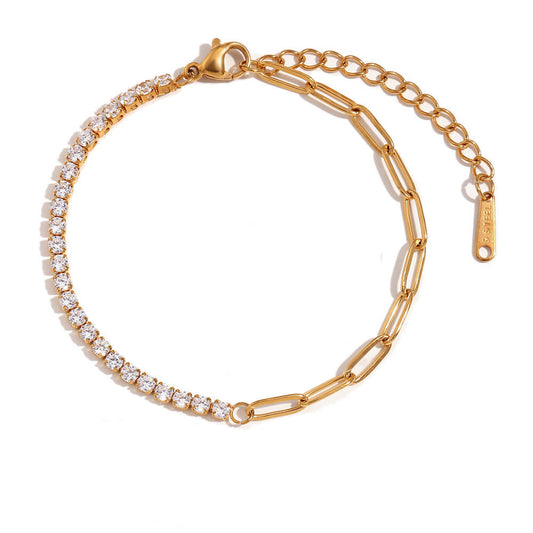 Audrey Gold Tennis Bracelet.