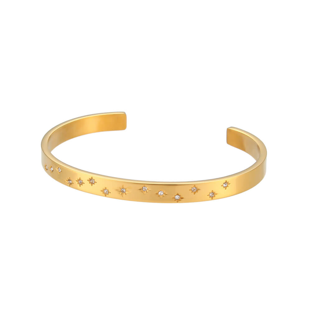 Cosmos Celestial Gold Stacking Bracelet.