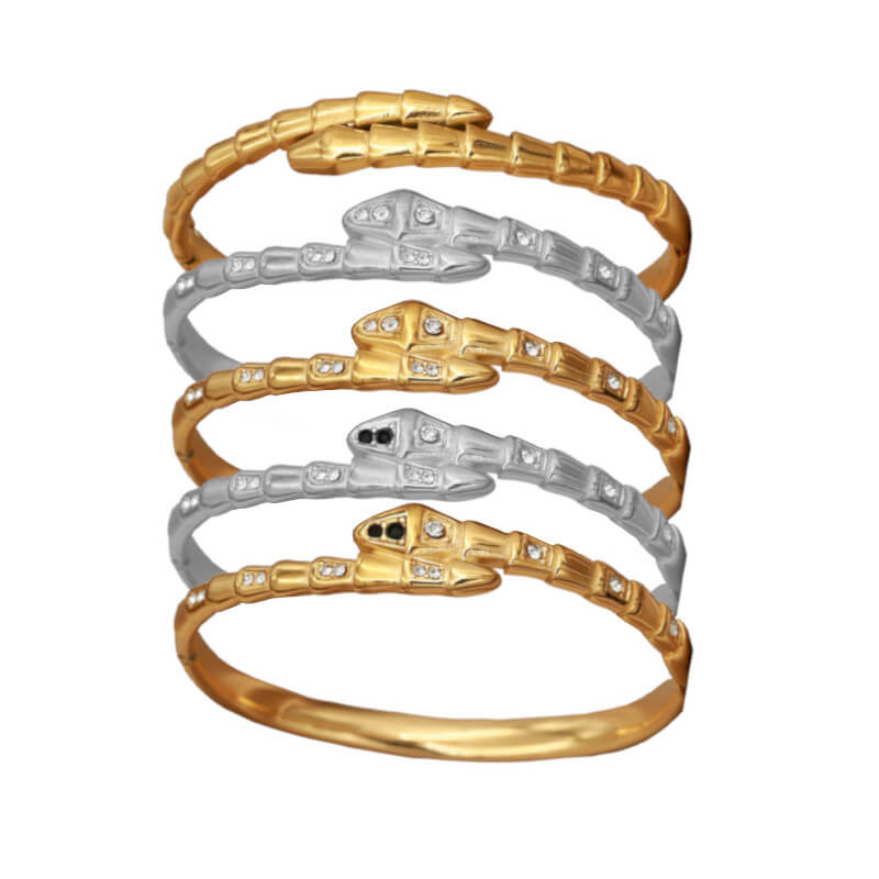 Textured Snake Bangle.