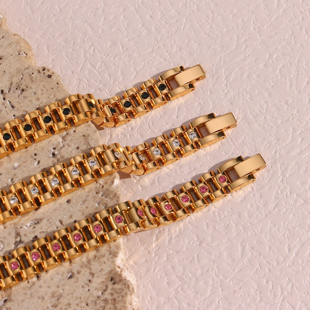 1 Gram Gold Bracelet For Ladies - Dhanalakshmi Jewellers