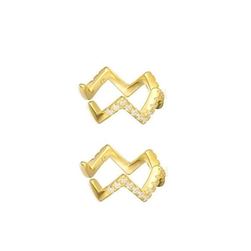 Micro CZ Pave Wave Ear Cuff – Pineal Vision Jewelry