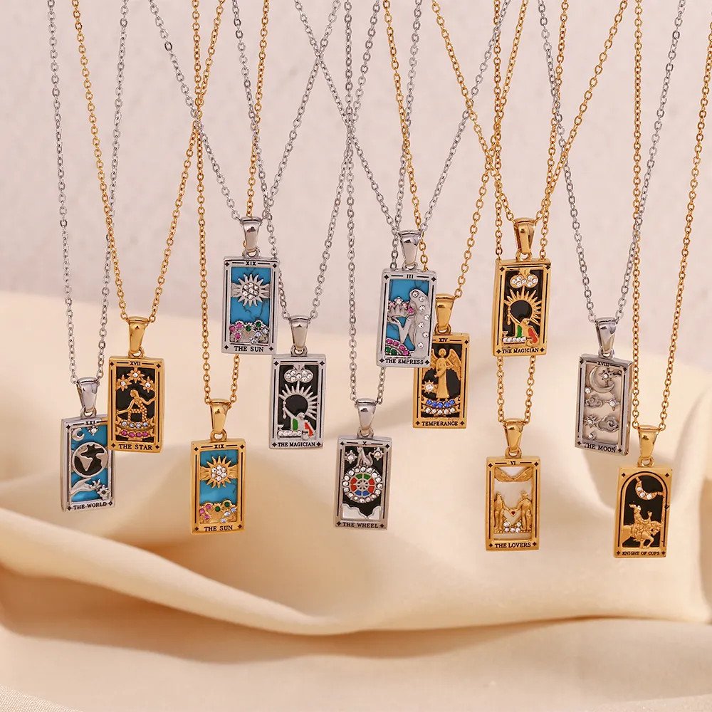 The Strength Tarot Card Pendant Necklace | The Gilded Witch