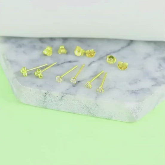 A video showing the Triple Beaded Studs.
