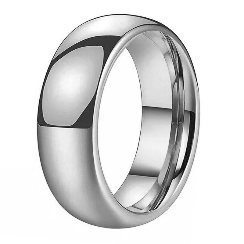 6mm silver Thick Classic Ring Band.