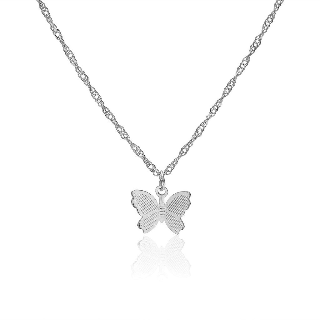 Silver Butterfly Necklace.