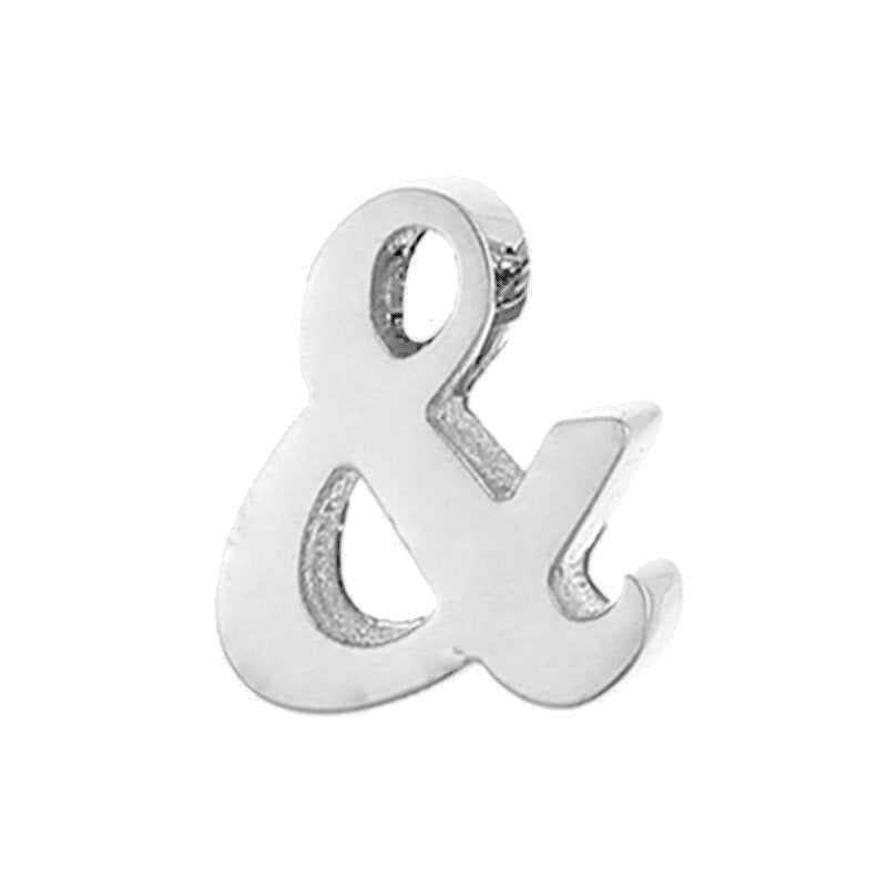 Silver Ampersand Charm.