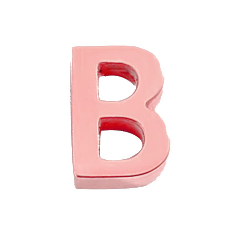 Rose Gold Letter Charm B.