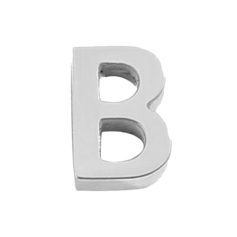 Silver Letter Charm B.