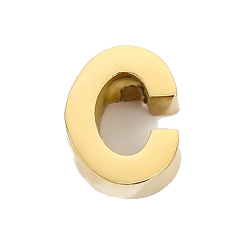 Gold Letter Charm C.