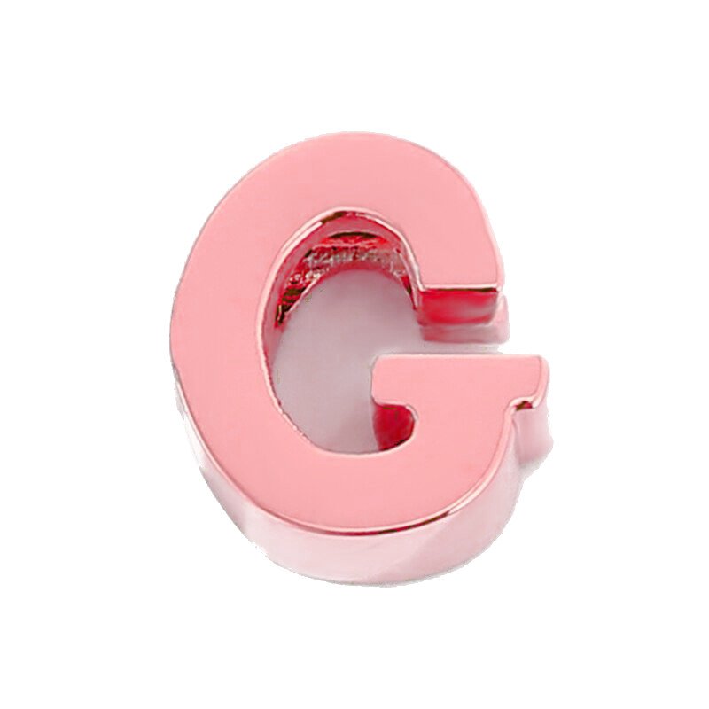 Rose Gold Letter Charm G.