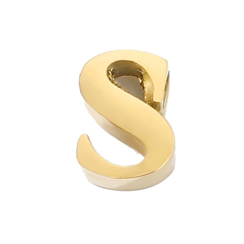 Gold Letter Charm S.