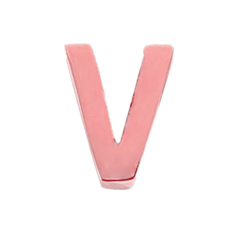 Rose Gold Letter Charm V.