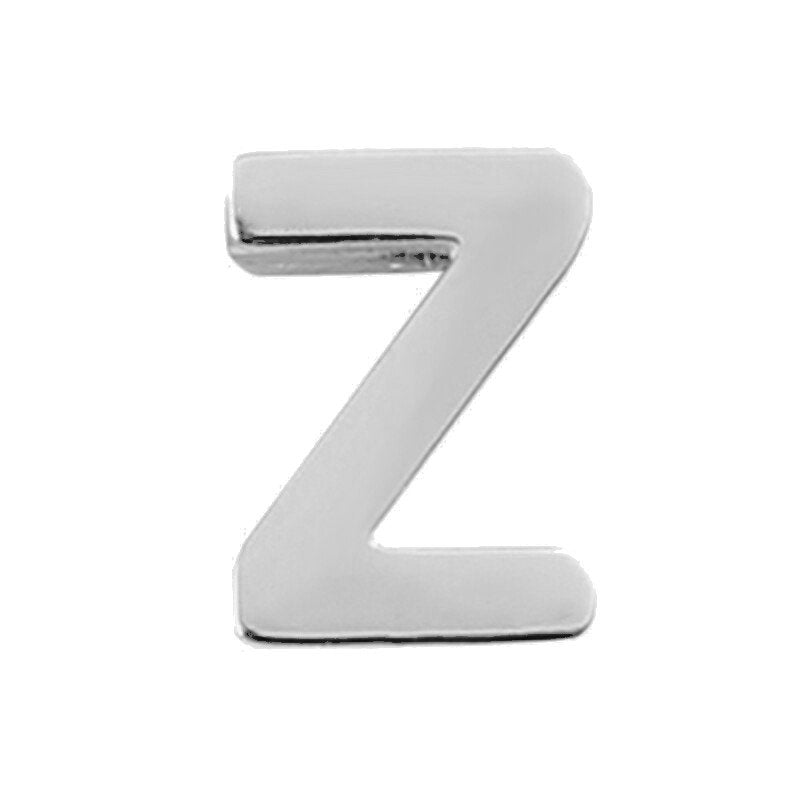 Silver Letter Charm Z.