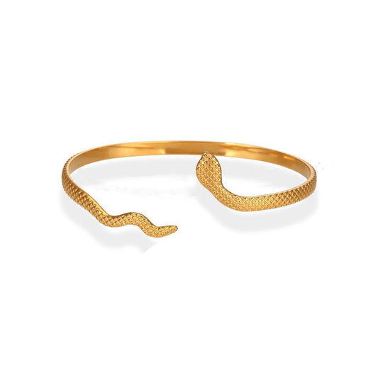 Gold Snake Wrap Bracelet.