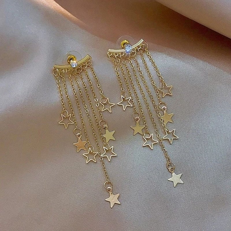 Diamond Star Gold Earrings For Sale at 1stDibs | star earrings men, star  earring men, mens star earrings
