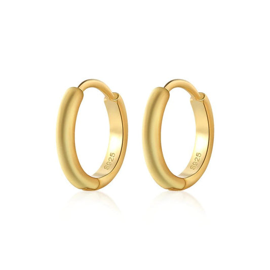 Large Gold Bamboo Hoops – Pineal Vision Jewelry