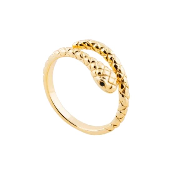 Gold Snake Wrap Ring.
