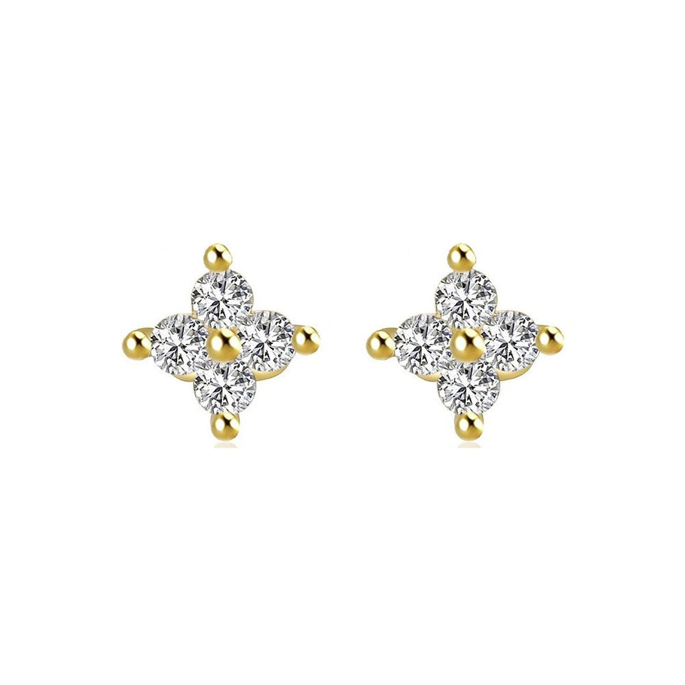 Sparkling Flower Studs – Pineal Vision Jewelry