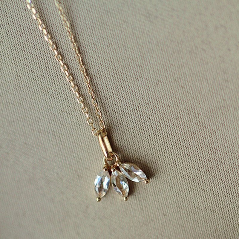 Triple Marquise Necklace.