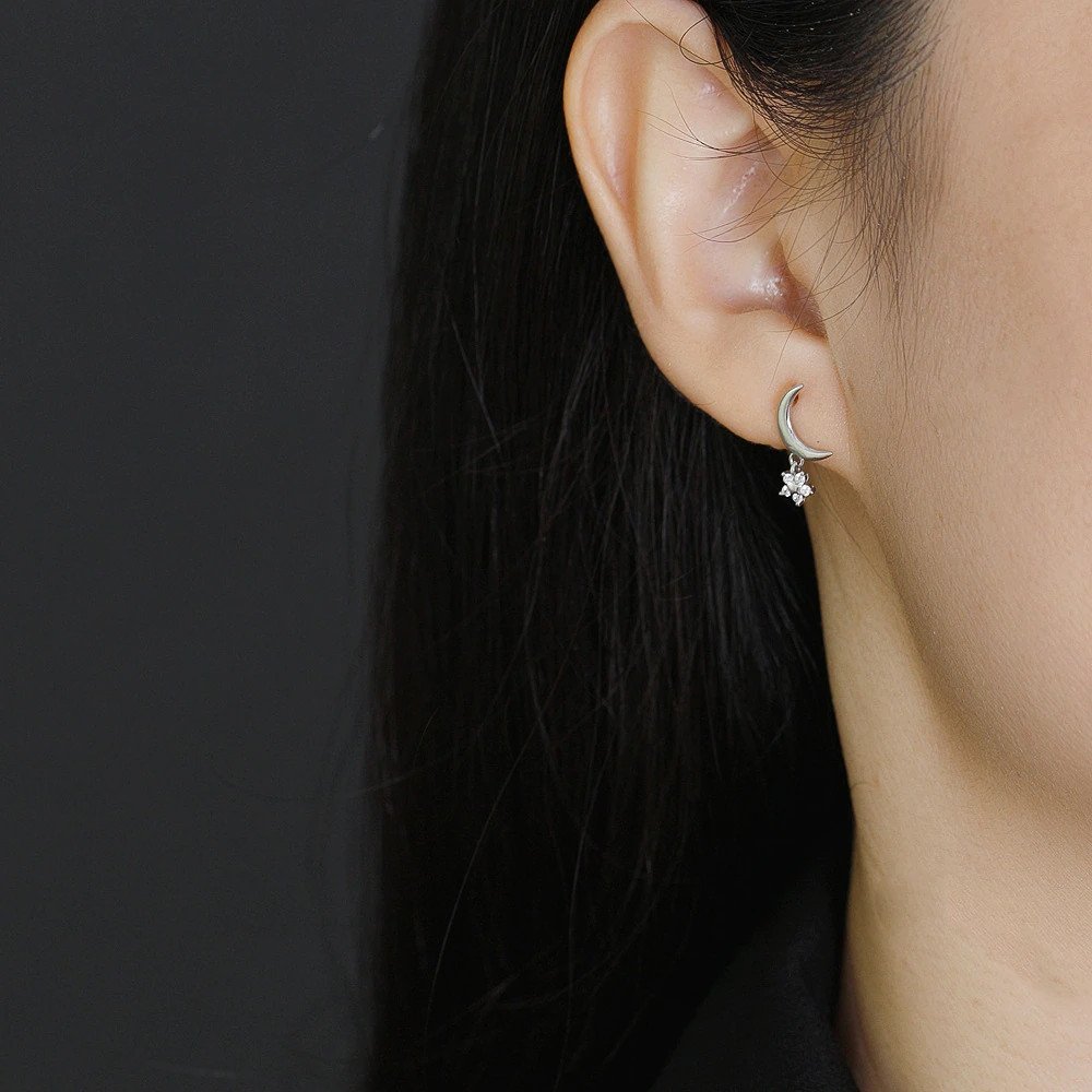 Twinkling Moon Earrings – Pineal Vision Jewelry