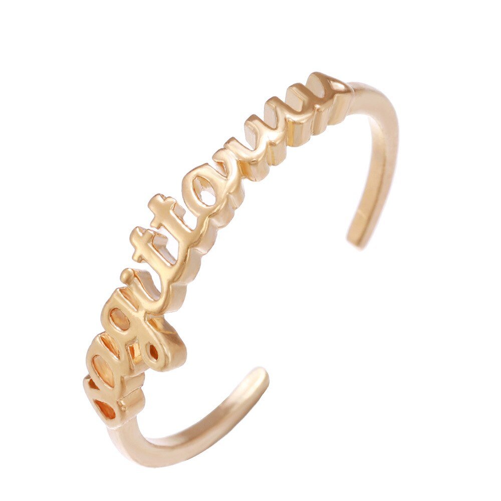 Sagittarius Zodiac Name Ring in Gold.